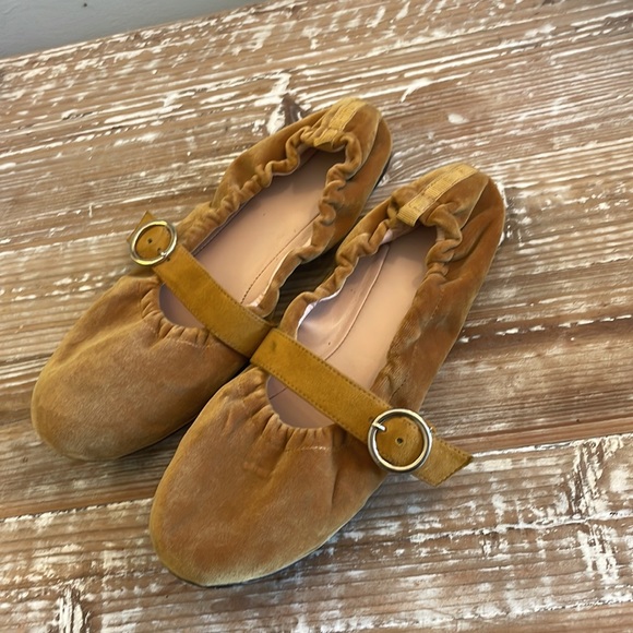 J. Crew Velvet Mary Janes/Ballet Flats - Picture 2 of 5